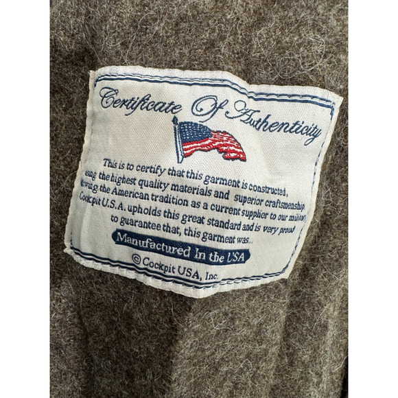 Cockpit USA Womens Wool Army Blanket Field Coat Jacket Sz S Zip M-2006 Pattern B - Picture 10 of 16